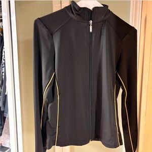 Express Black Ski Jacket with Gold Trim